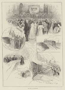 De sjah in Manchester door Henry Charles Seppings Wright